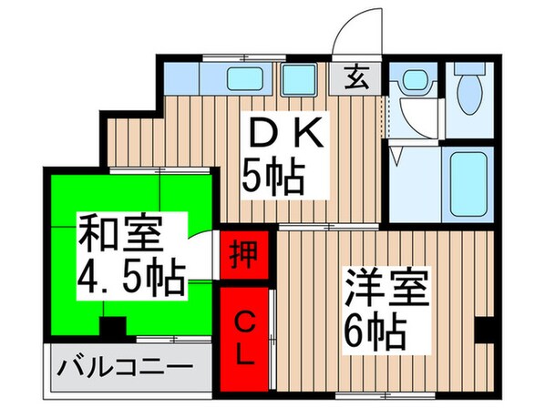 ペリーハイム新松戸の物件間取画像